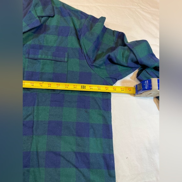Royal Mount Flannel Pajamas Set Men’s 2XL Blue Green Checkered Button down top - Picture 9 of 14